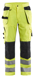 Blåkläder Werkbroek High-Vis met ventilatie 15651811 | High Vis Geel/Zwart | Maat 64 - 7330509516249