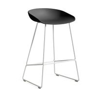 HAY About a Stool AAS 38 barkruk H65 White Soft Black - thumbnail