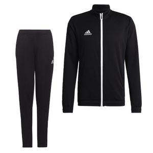 adidas Entrada 22 Full-Zip Trainingspak Kids Zwart Wit