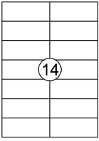Etiket quantore 105x42.4mm 1400st | 10 stuks