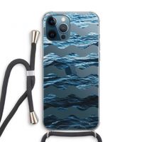 Oceaan: iPhone 12 Pro Transparant Hoesje met koord