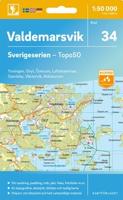 Topografische kaart - Wandelkaart 34 Sverigeserien Valdemarsvik | Norstedts