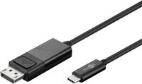 Goobay 51767 video kabel adapter 1,2 m USB Type-C DisplayPort Zwart - thumbnail