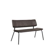 LABEL51 Eetkamerbank Gusto - Donkerbruin - PU-Leder - 120 cm LABEL51 Eetkamerbank Gusto - Donkerbruin - PU-Leder - 120 cm