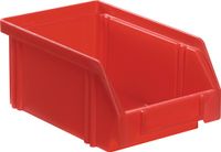 LA-KA-PE Magazijnbak | L160/140xB105xH75 mm | PS rood | 25 stuks - LK4 ROT LK4 ROT