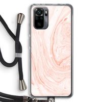 Peach bath: Xiaomi Redmi Note 10 Pro Transparant Hoesje met koord