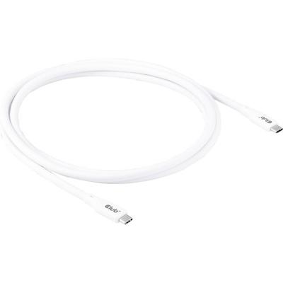 club3D USB-C-kabel USB-C stekker 2.00 m Wit CAC-3001