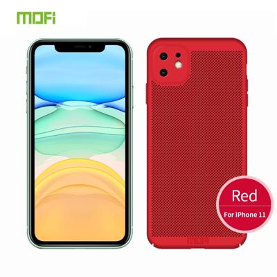 Voor iPhone 11 MOFI ademende PC Ultra-Thin all-inclusive beschermhoes (rood)