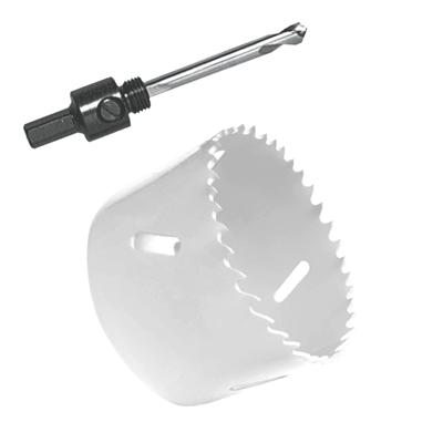Gatenzaag Ø44 mm - Adapter en centreerboor - Geschikt voor LED Inbouwspots - Bi-metaal zaagblaad