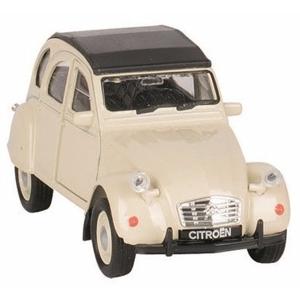 Modelauto Citroen 2CV - beige - dicht - schaal 1:36 - schaalmodel auto