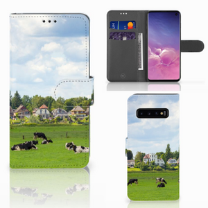 Samsung Galaxy S10 Telefoonhoesje met Pasjes Koeien