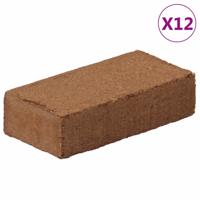VidaXL Kokosvezelblokken 12 st 650 g elk 7,8 kg totaal