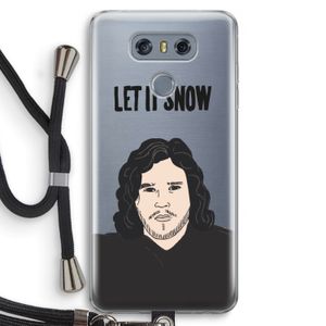 Let It Snow: LG G6 Transparant Hoesje met koord