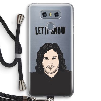 Let It Snow: LG G6 Transparant Hoesje met koord