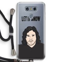 Let It Snow: LG G6 Transparant Hoesje met koord