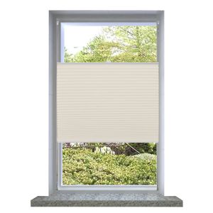 VidaXL Plisséjaloezie 40x125cm crème