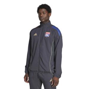 adidas Olympique Lyon Presentatie Trainingsjack 2025-2026 Donkergrijs Goud Rood Blauw