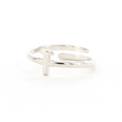 Imotionals Ring Letter T Zilver