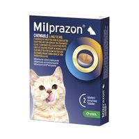 Krka Milprazon kauwtabletten ontwormingstabletten kat - thumbnail