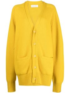 extreme cashmere cardigan Papilli en cachemire à col v - Jaune