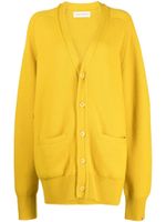 extreme cashmere cardigan Papilli en cachemire à col v - Jaune