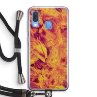 Eternal Fire: Samsung Galaxy A40 Transparant Hoesje met koord