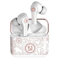 TS-100 Graffiti TWS-oortelefoon met Bluetooth 5.0 - wit / roségoud - thumbnail