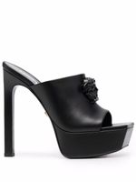 Versace mules La Medusa à plateforme - Noir
