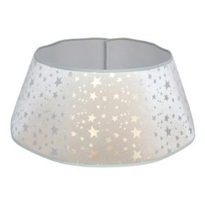 Kerstboomrok - zilver - sterretjes - D40 x H22 cm - voor kerstboom van 150 - 180 cm