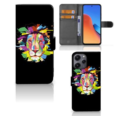Xiaomi Redmi 12 Leuk Hoesje Lion Color Xiaomi Redmi 12 Leuk Hoesje Lion Color