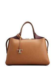 Tod's sac porté épaule à pendentif logo - Marron