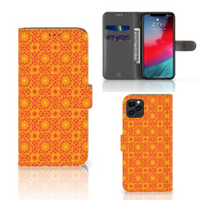 Apple iPhone 11 Pro Max Telefoon Hoesje Batik Oranje