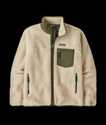 Patagonia Classic Retro-X Jacket Fleece Heren Dark Natural w/Basin Green M