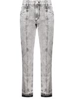 MARANT ÉTOILE pantalon fuselé Sulanoa à coupe courte - Gris - thumbnail