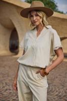 Nukus Daniel Top Nks01132 T-shirt Korte Mouw 9 Sand