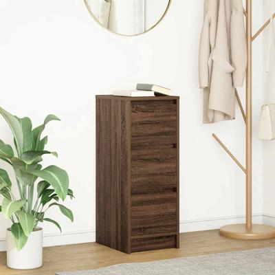 Dressoir 29,5x34x76 cm bewerkt hout bruin eikenkleurig