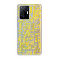 Majorelle Blue Print: Xiaomi 11T Transparant Hoesje Majorelle Blue Print: Xiaomi 11T Transparant Hoesje