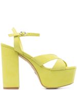 Stuart Weitzman sandales Miami 140 mm à plateforme - Vert - thumbnail