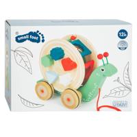Small Foot houten trekfiguur vormenstoof slak, 6dlg.