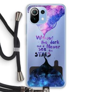Stars quote: Xiaomi Mi 11 Lite Transparant Hoesje met koord