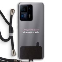 gij moogt er zijn: Xiaomi Mi Mix 4 Transparant Hoesje met koord