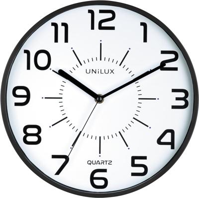 Unilux Pop wandklok, diameter 30 cm, zwart