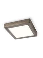 Light depot - LED plafondlamp Ska 22,5 vierkant - burned metal - Outlet - thumbnail