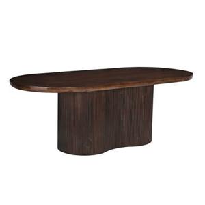 Livingfurn - Eetkamertafel Sevilla Brown 220cm - Mangohout