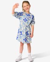 HEMA Kinderjurk Bloemen Blauw (blauw)