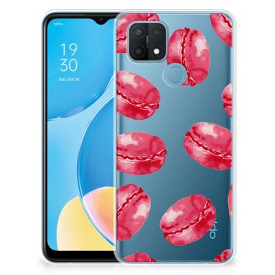 OPPO A15 | Siliconen Case | Pink Macarons