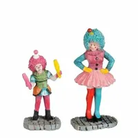 Carnaval clowns l3.5b2.5h8cm 2st