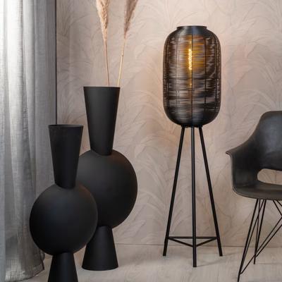 Light & Living Vloerlamp 'Tomek' 136cm, kleur Mat Zwart