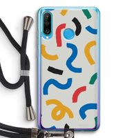 Illustratieve pop 2: Huawei P30 Lite Transparant Hoesje met koord