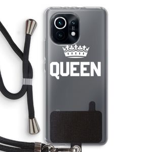 Queen zwart: Xiaomi Mi 11 Transparant Hoesje met koord